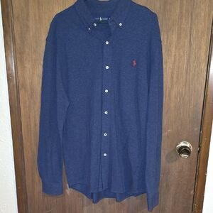 Polo by Ralph Lauren Navy Button Down Shirt